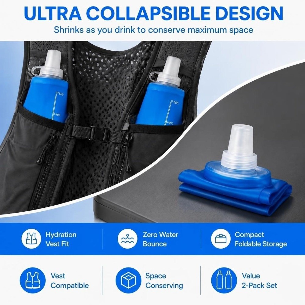 2 Pack Convenient TPU Collapsi - огляд і ціна Water Bag Collapsible